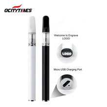 Private logo engraved Ocity empty glass tank cbd e cigarette O8-usb e cigarette